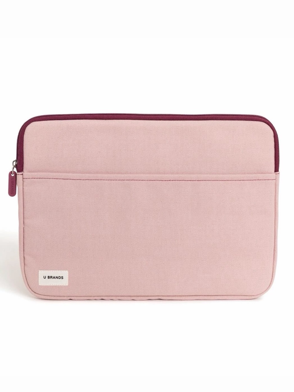 U Brands Laptop Sleeve with Pocket for Cords & Accessories - Pink - NWT!!   case